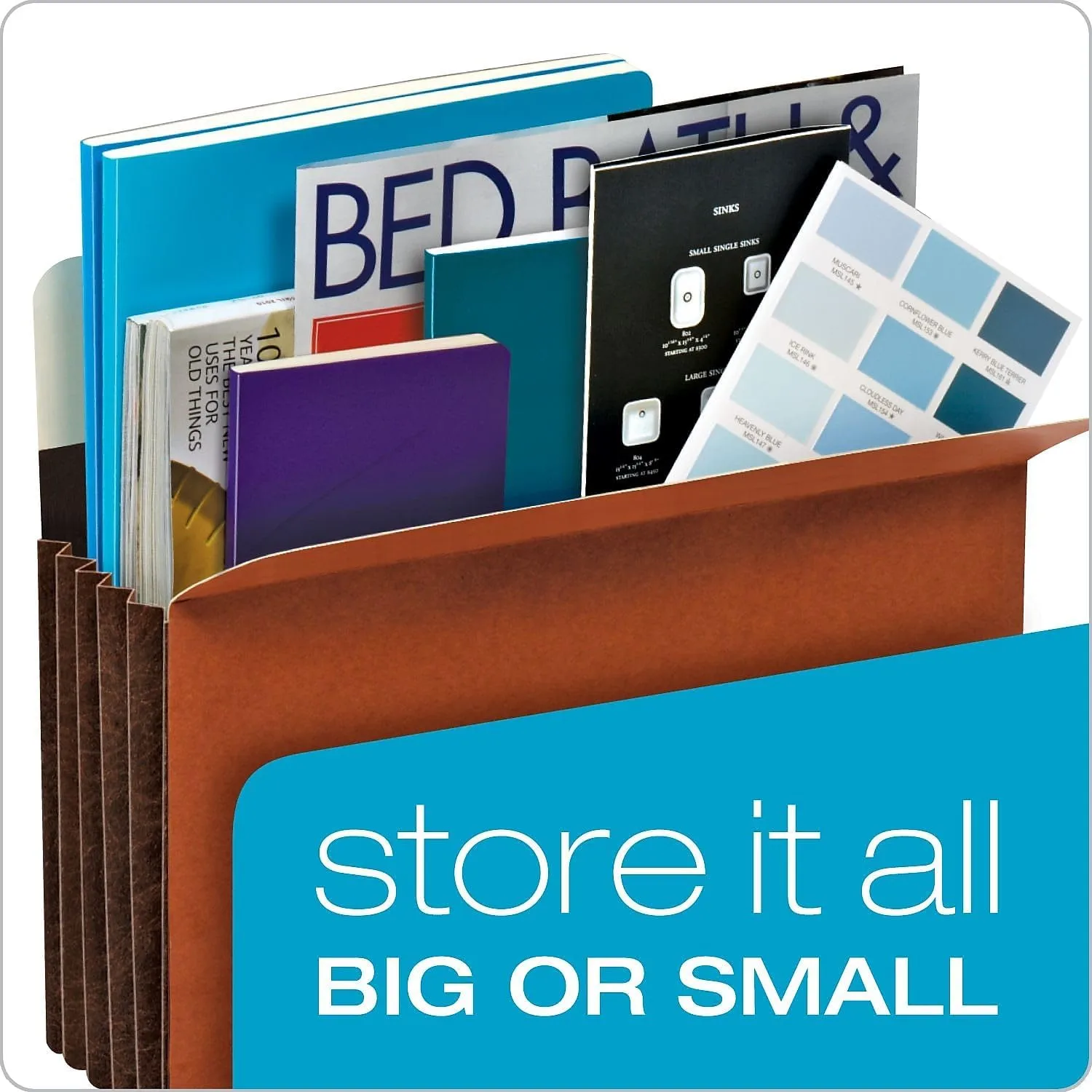 Pendaflex Expanding File Pockets, Brown (PFX15444HD)