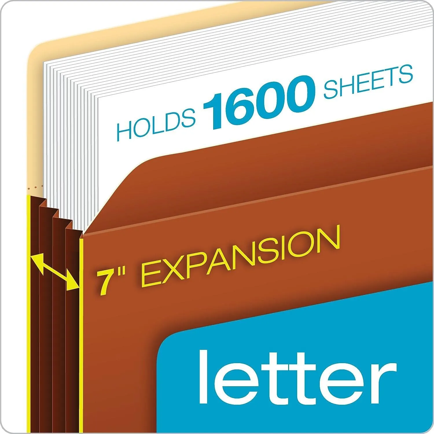 Pendaflex Expanding File Pockets, Brown (PFX15444HD)