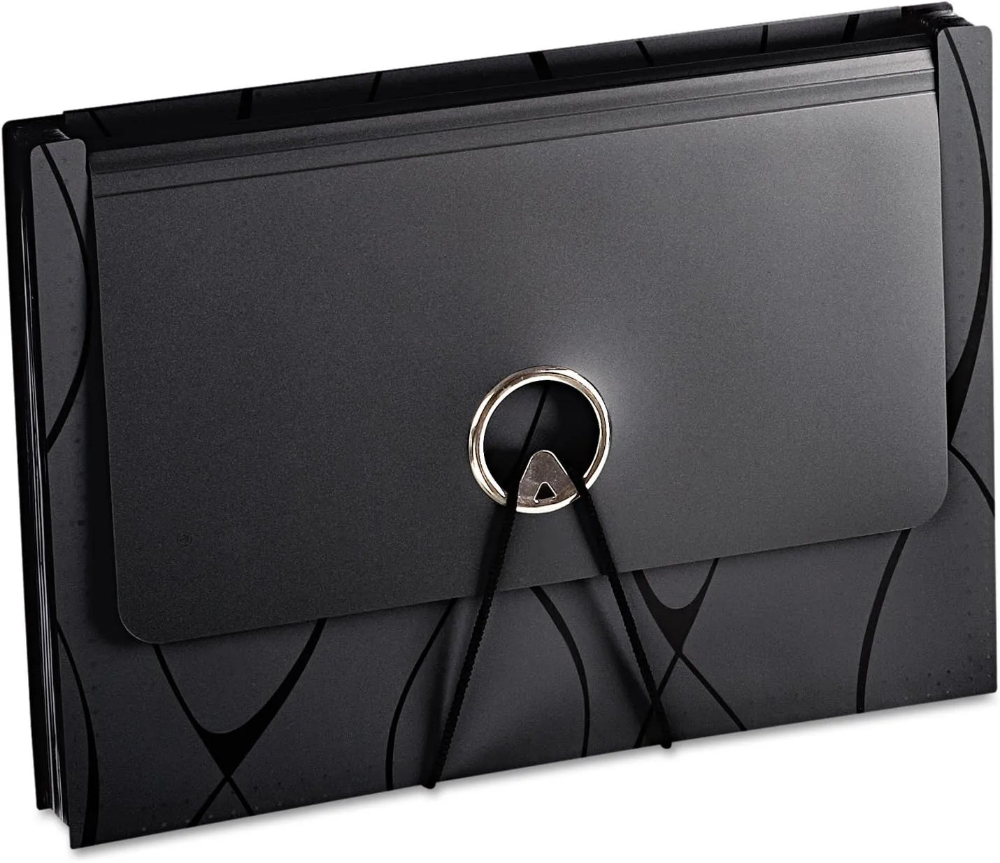 Pendaflex Sliding Cover Expanding File, 13 Pockets, Letter Size, Black