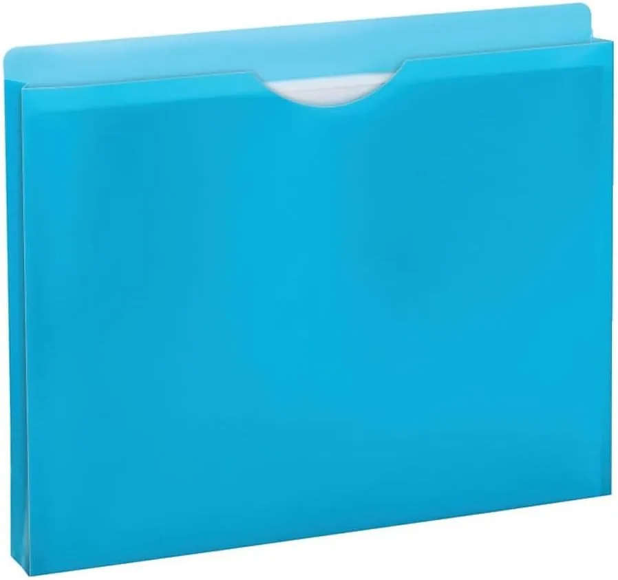 Pendaflex 50992 Glow Poly File Jacket Letter Polypropylene Assorted 5/Pack