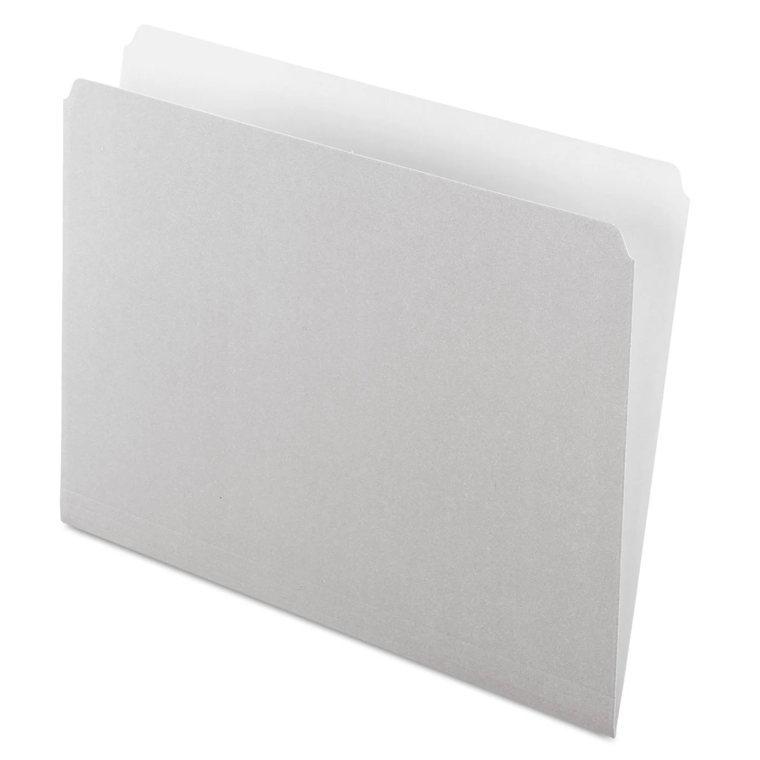 Pendaflex 152GRA Colored File Folders, Straight Cut, Top Tab, Letter, Gray/Light Gray (Box of 100)