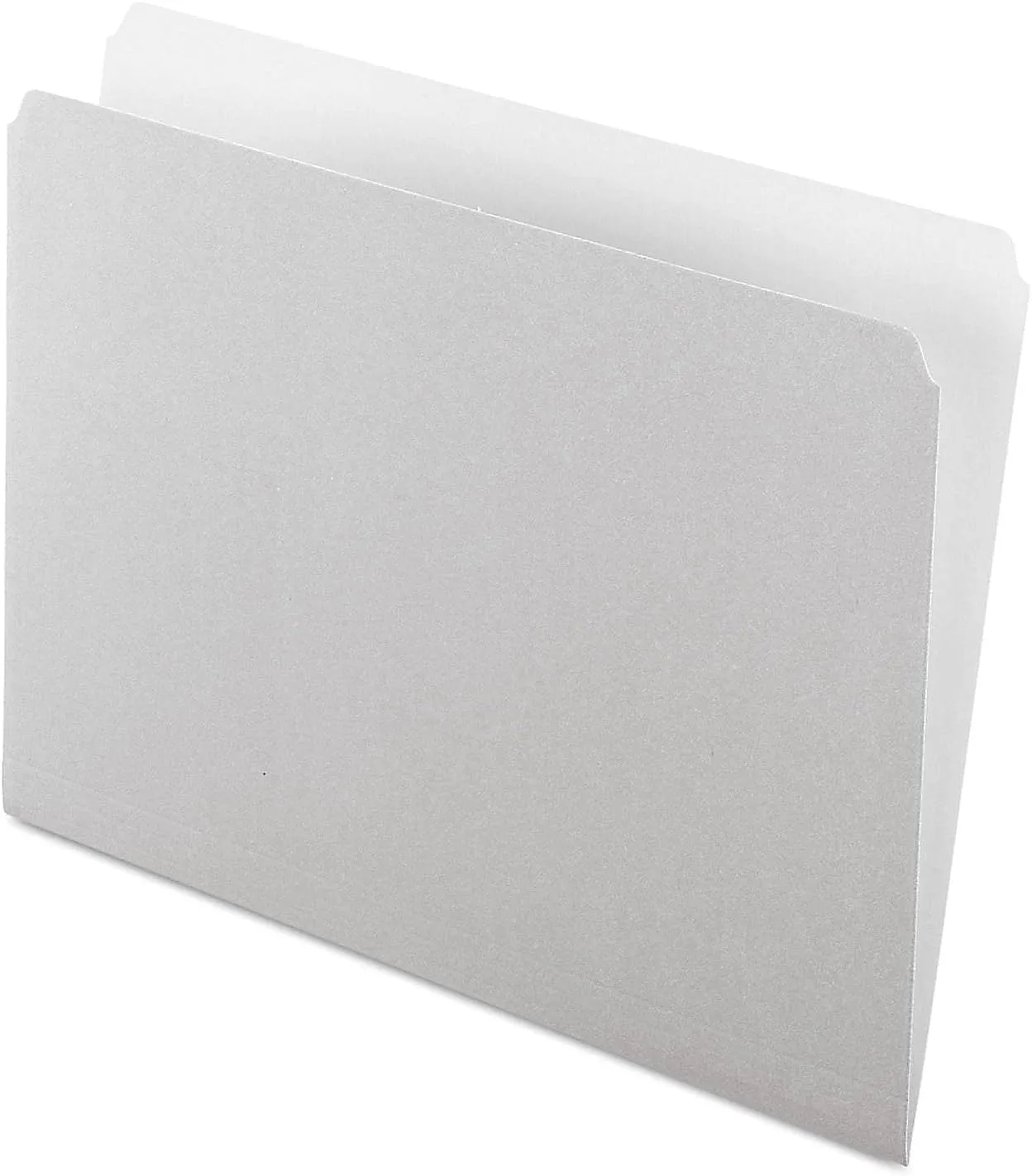 Pendaflex 152GRA Colored File Folders, Straight Cut, Top Tab, Letter, Gray/Light Gray (Box of 100)