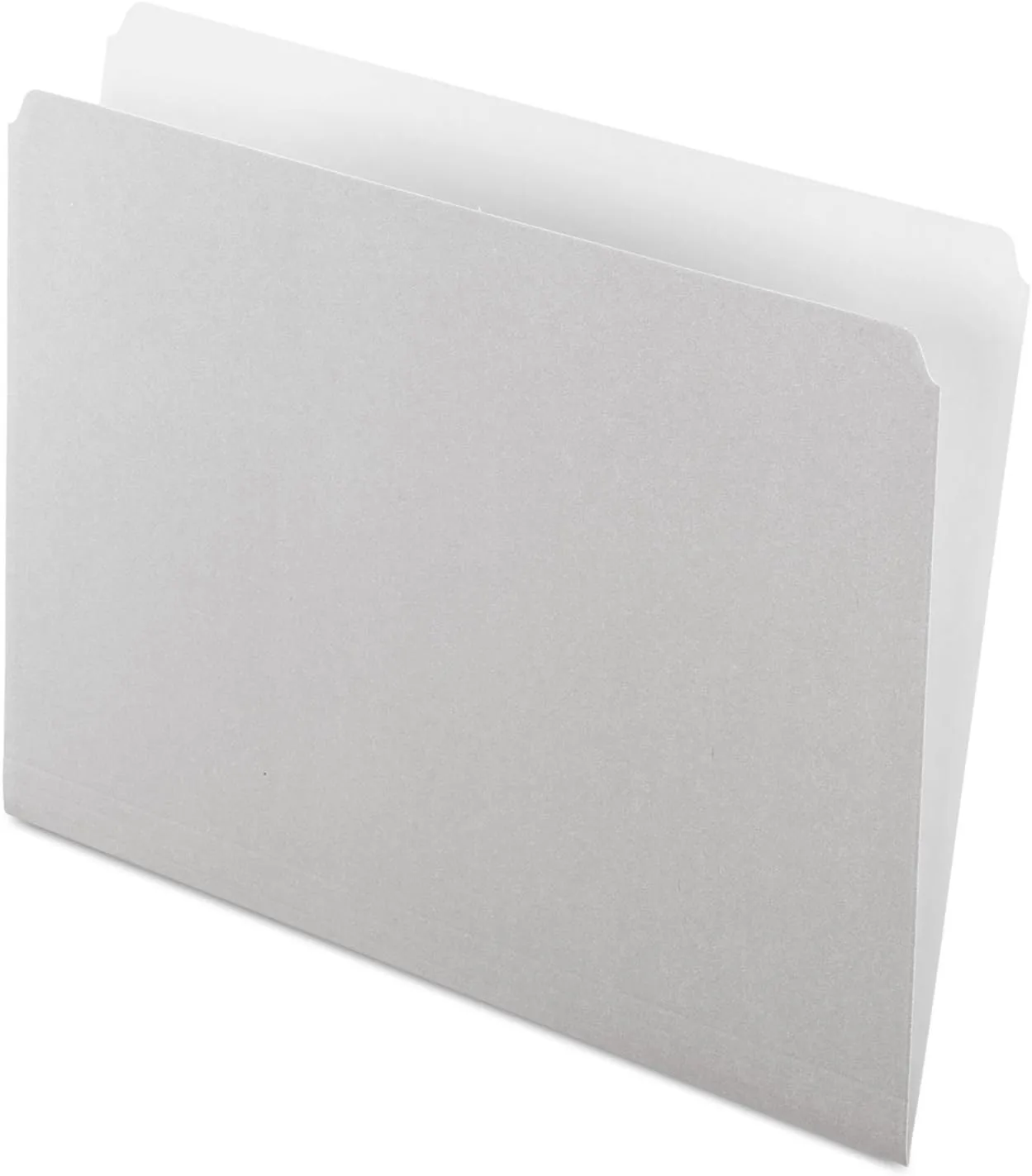 Pendaflex 152GRA Colored File Folders, Straight Cut, Top Tab, Letter, Gray/Light Gray (Box of 100)