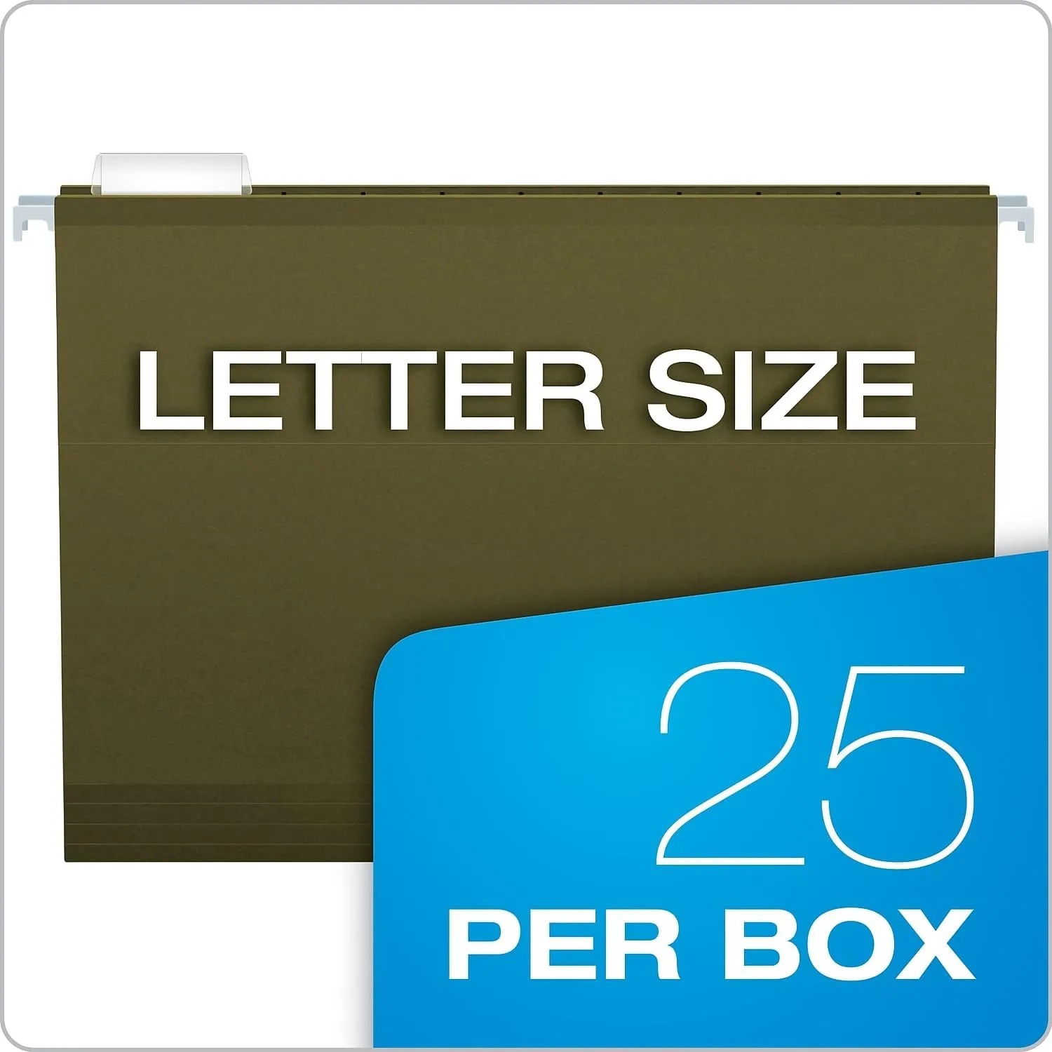 Pendaflex 415215 Hanging File Folders, Green, Letter Size, 25 Pack