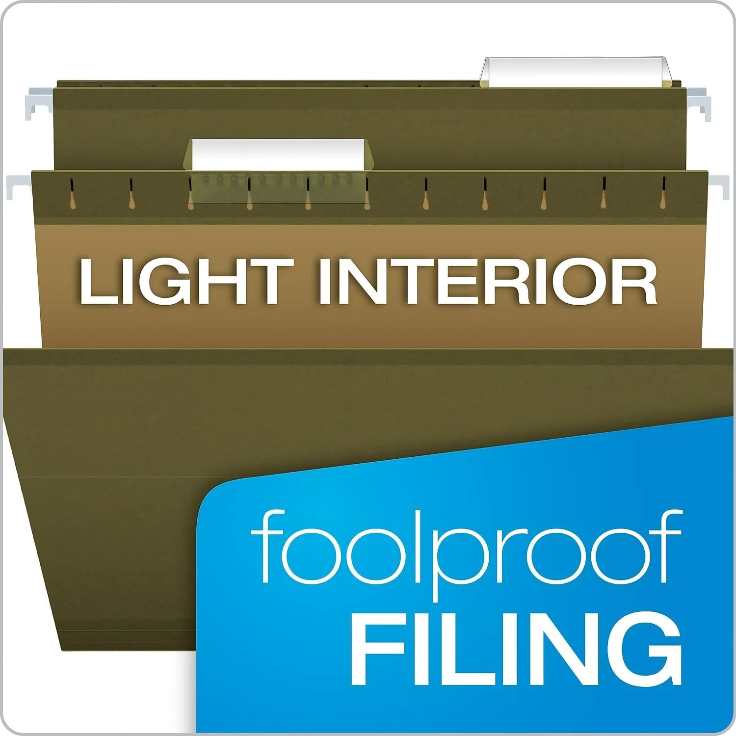 PENDAFLEX Reinforced Hanging File Folders, Letter Size