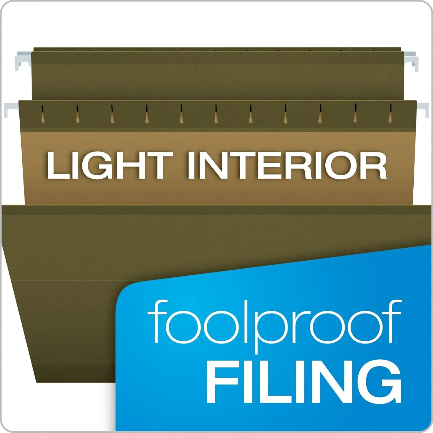 PENDAFLEX Reinforced Hanging File Folders, Letter Size