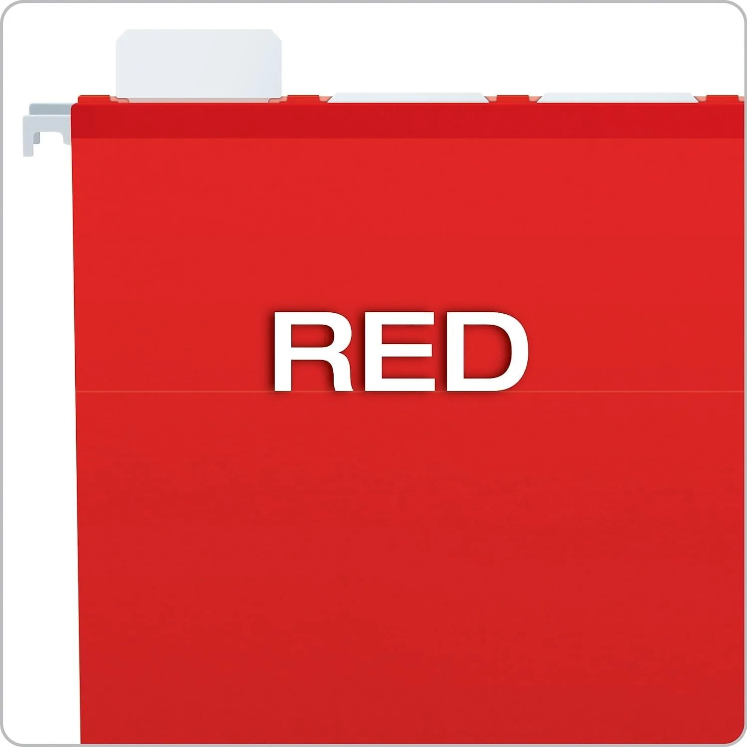 Pendaflex Ready-Tab Reinforced Hanging File Folders, Letter Size, Red, 25/Box