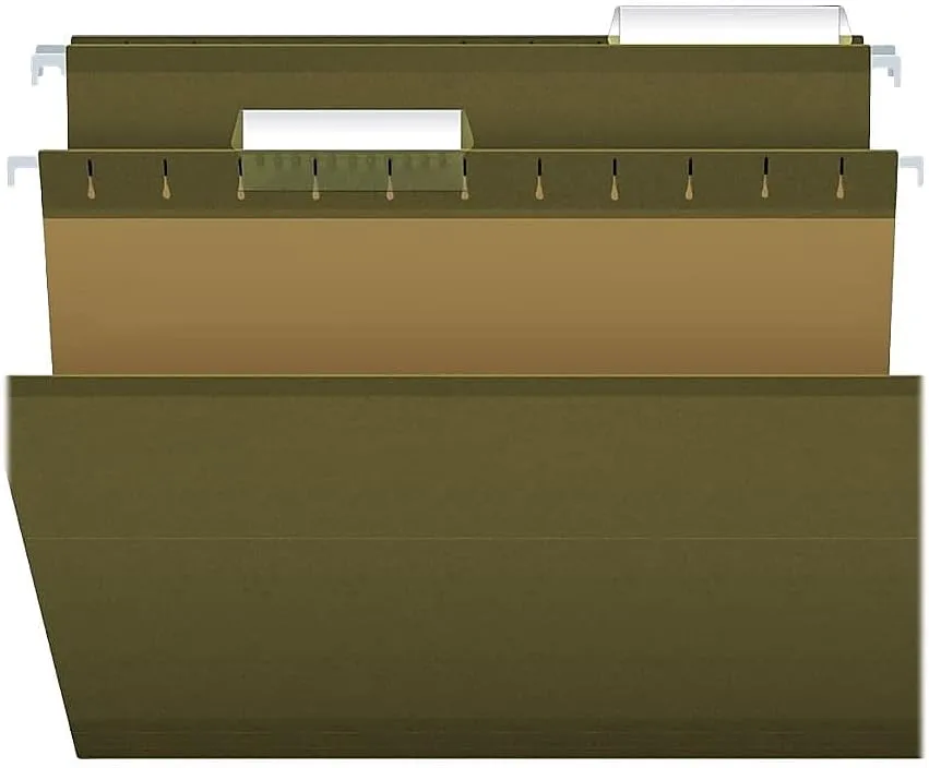 PENDAFLEX Reinforced Hanging File Folders, Legal Size, Standard Green