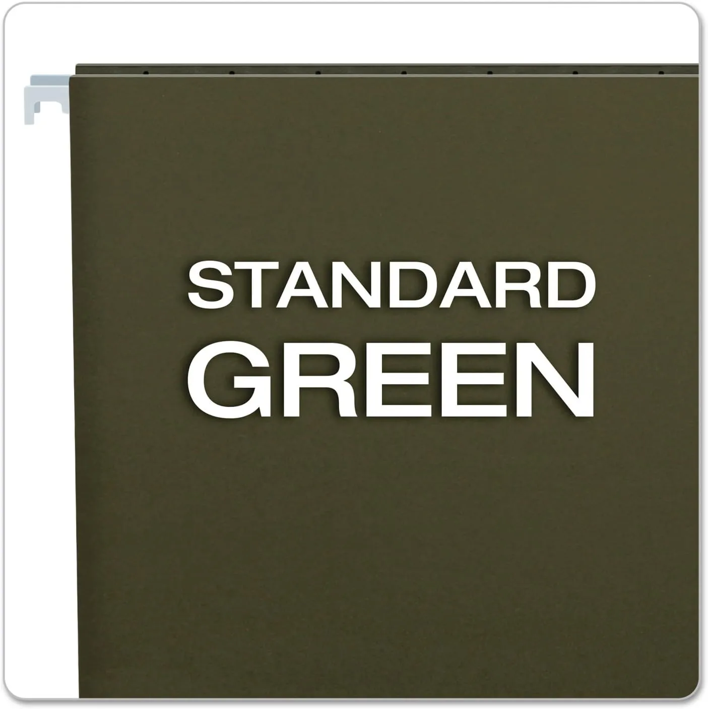 Pendaflex Recycled Hanging Folders, Letter Size, Standard Green, 25/BX (81600), Standard Green - No Tabs