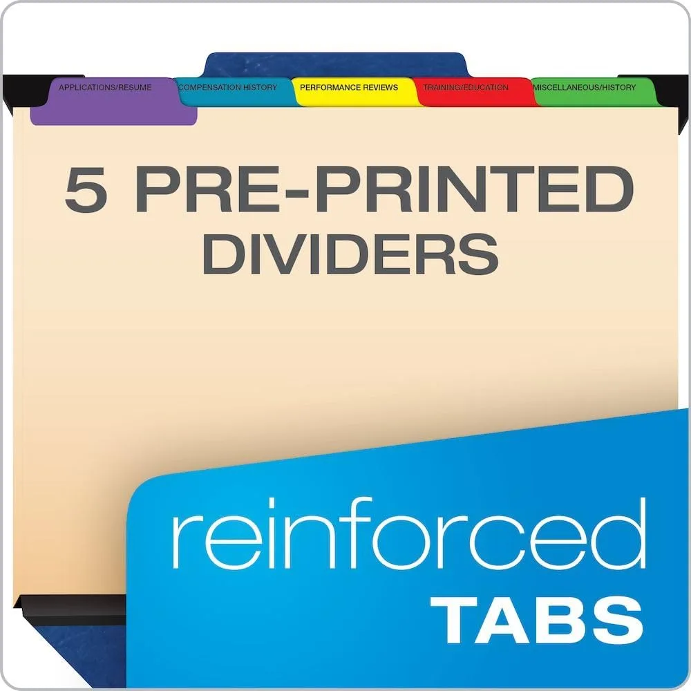 Pendaflex Hanging Employee/Personnel Folders, Letter, 2" Expansion