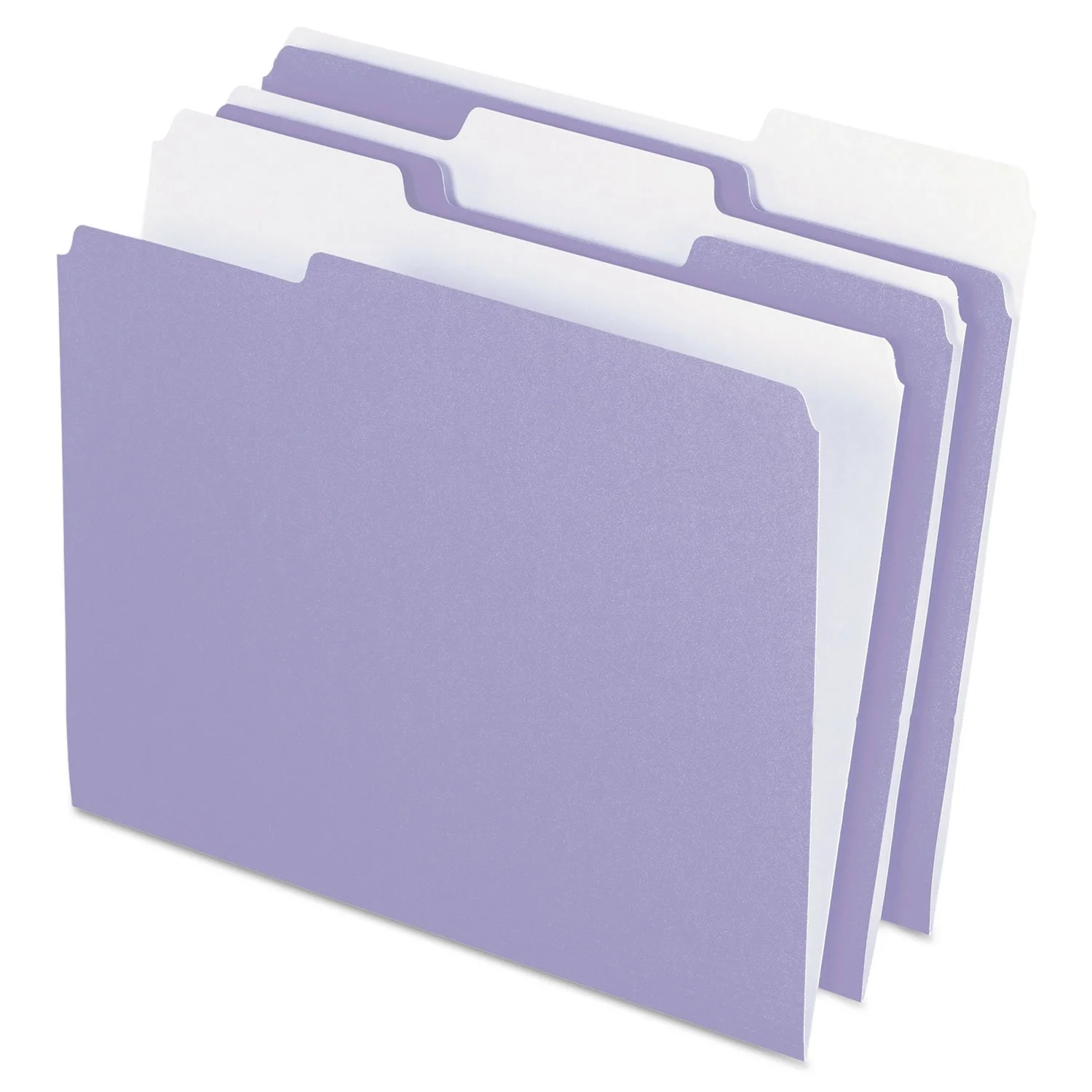 PENDAFLEX Two-Tone Color File Folders, Letter Size, 1/3 Cut, 100 Per box
