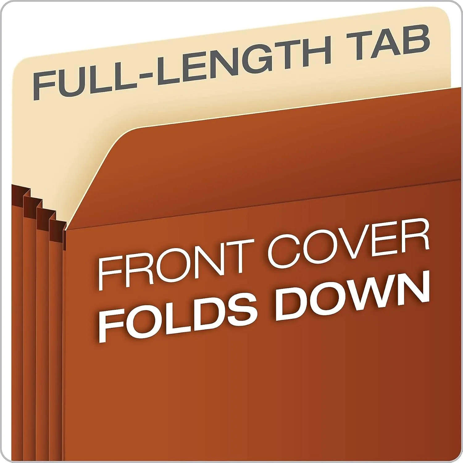 Pendaflex 1526EAM File Pockets, 3-1/2-Inch Exp., Legal, 10/Box, Redrope