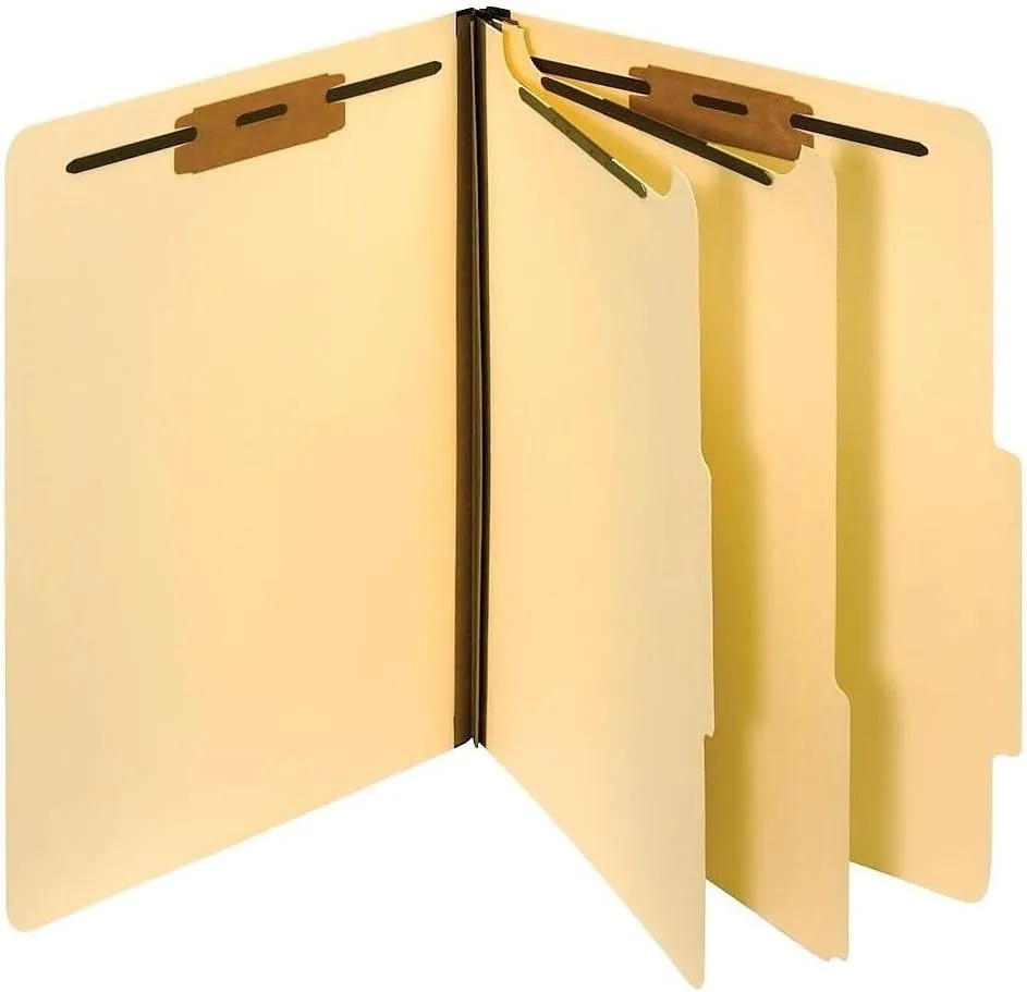 Pendaflex Manila Classification File Folders, Letter Size, Box of 10