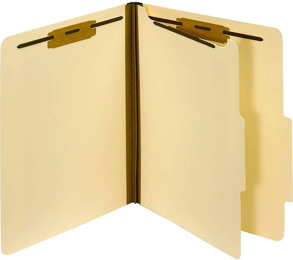 Pendaflex Manila Classification File Folders, Letter Size, Box of 10