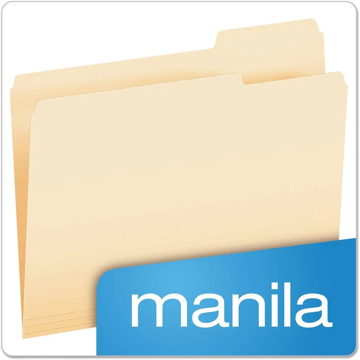 Pendaflex File Folders, Letter Size, Manila, 1/3 Cut, 100/BX (752 1/3-3)