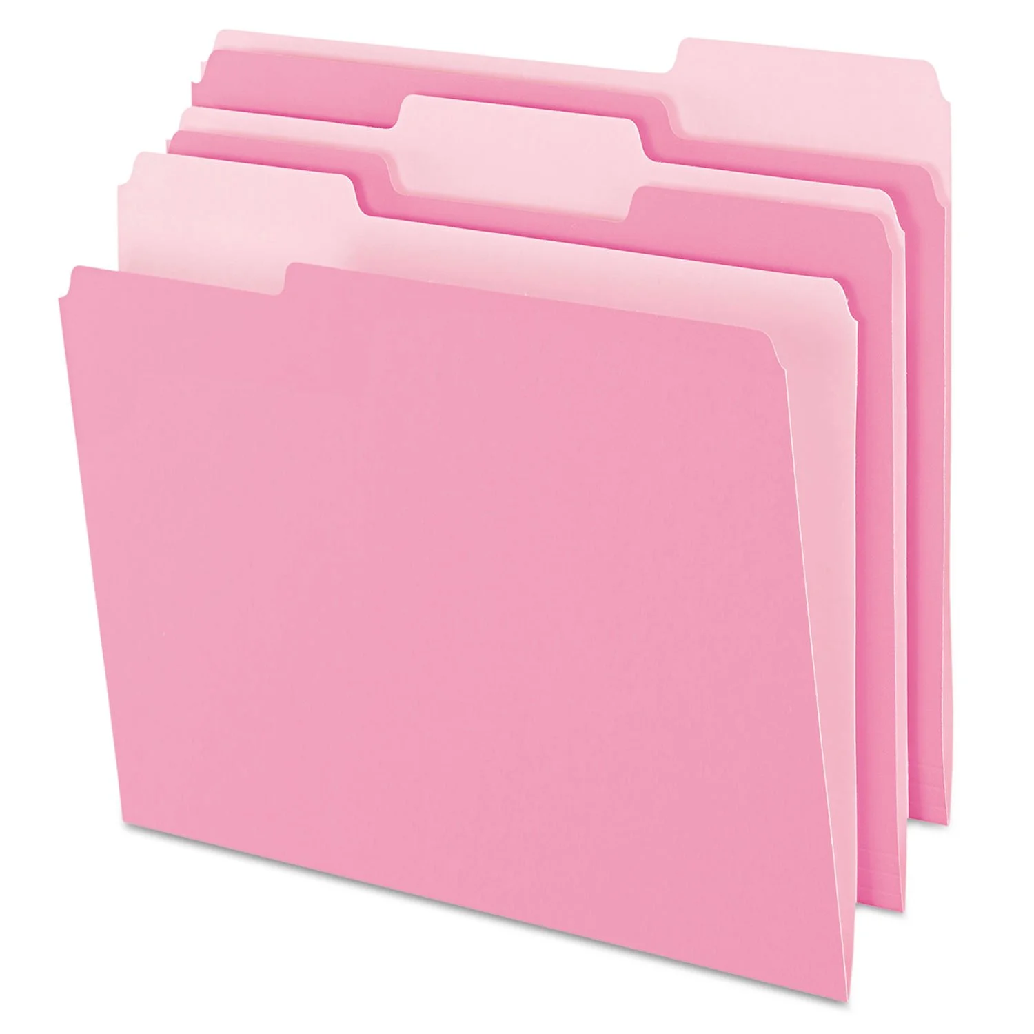 PENDAFLEX Two-Tone Color File Folders, Letter Size, 1/3 Cut, 100 Per box