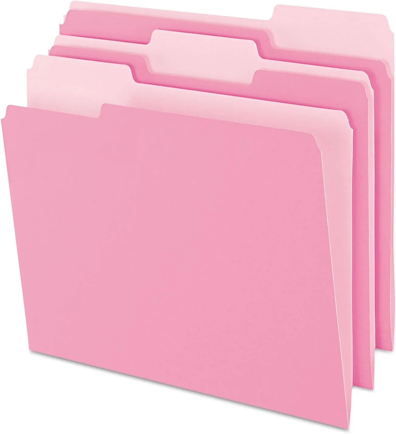 PENDAFLEX Two-Tone Color File Folders, Letter Size, 1/3 Cut, 100 Per box