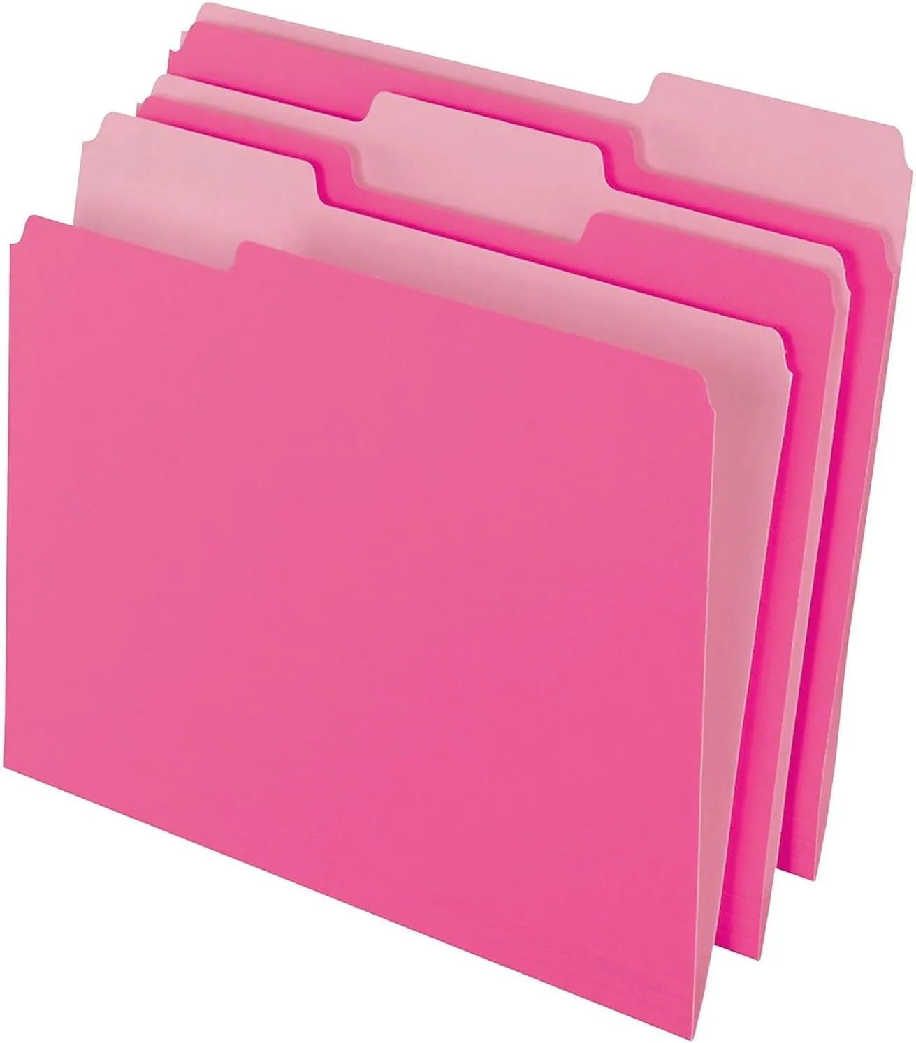 PENDAFLEX Two-Tone Color File Folders, Letter Size, 1/3 Cut, 100 Per box