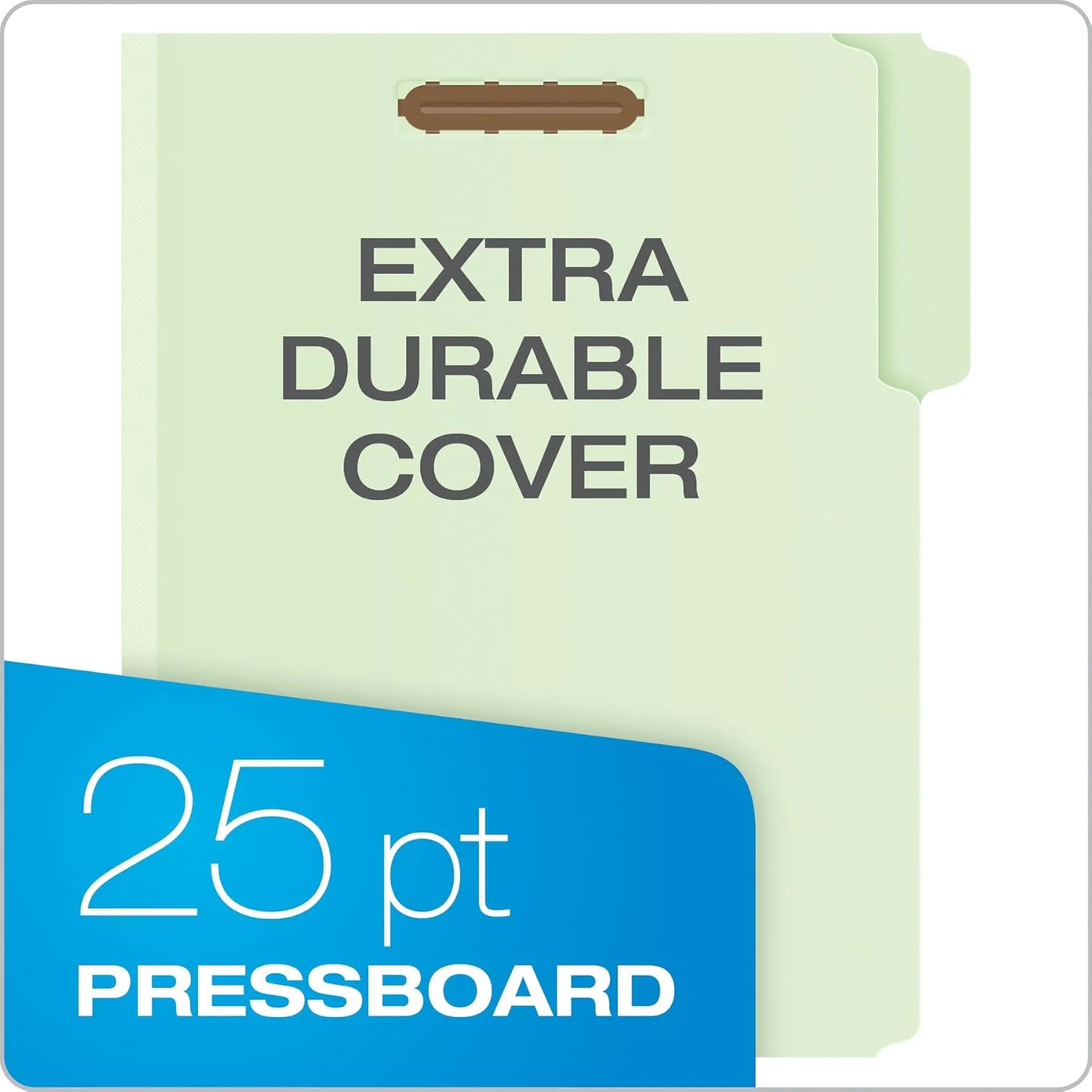Pendaflex Pressboard Fastener Folder, Letter, 2" Expansion, Green, 25/Box (17181)
