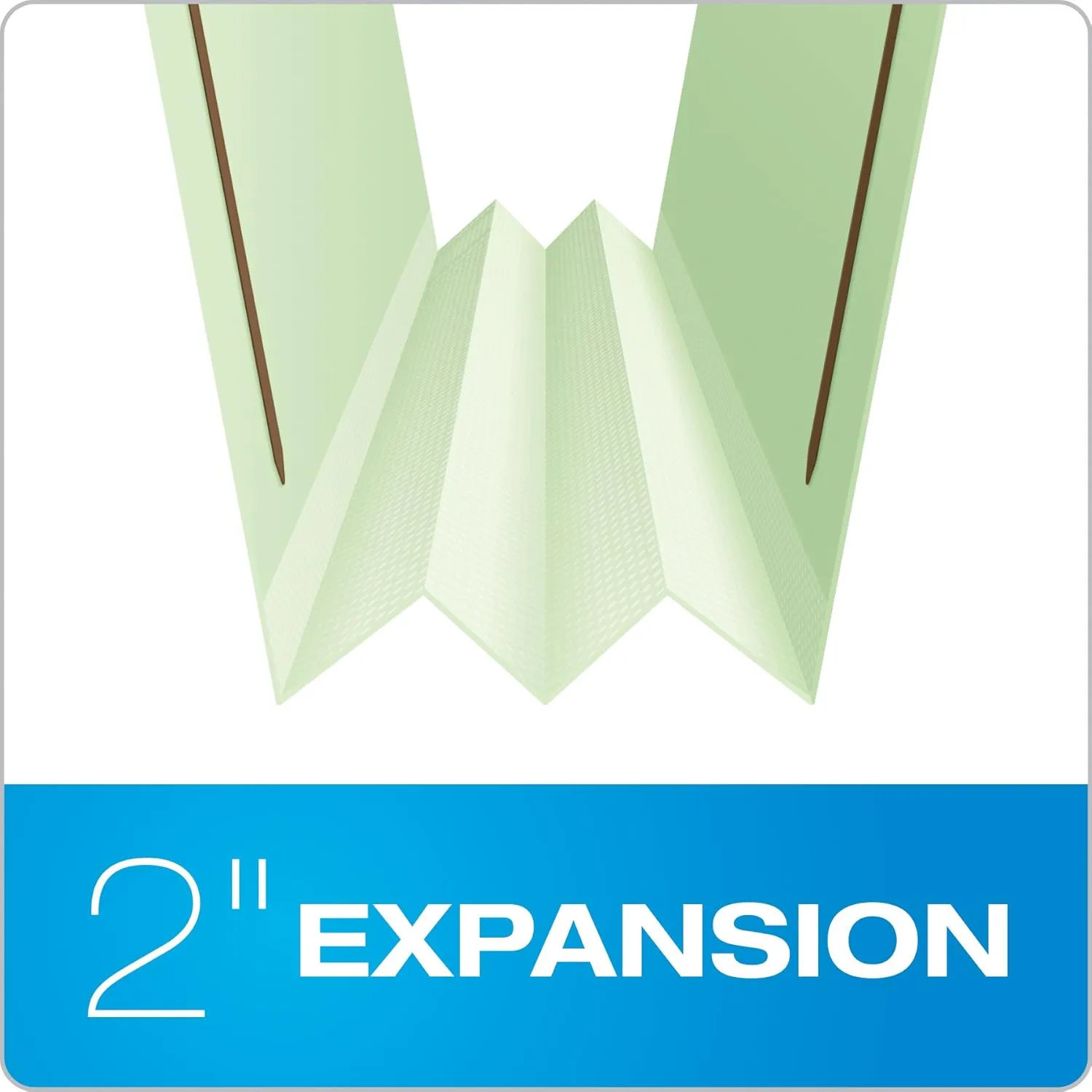 Pendaflex Pressboard Fastener Folder, Letter, 2" Expansion, Green, 25/Box (17181)