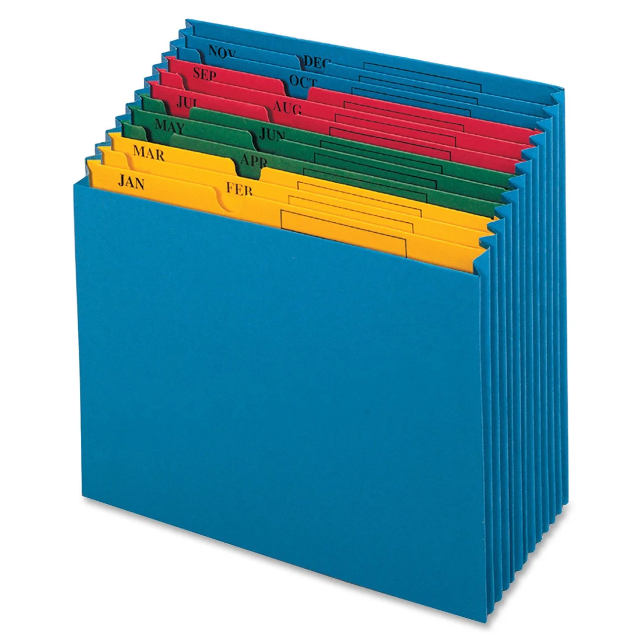 Pendaflex QuickVue Project File, Monthly Index, Letter Size, Blue (20135)