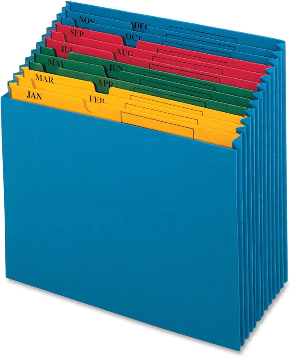 Pendaflex QuickVue Project File, Monthly Index, Letter Size, Blue (20135)