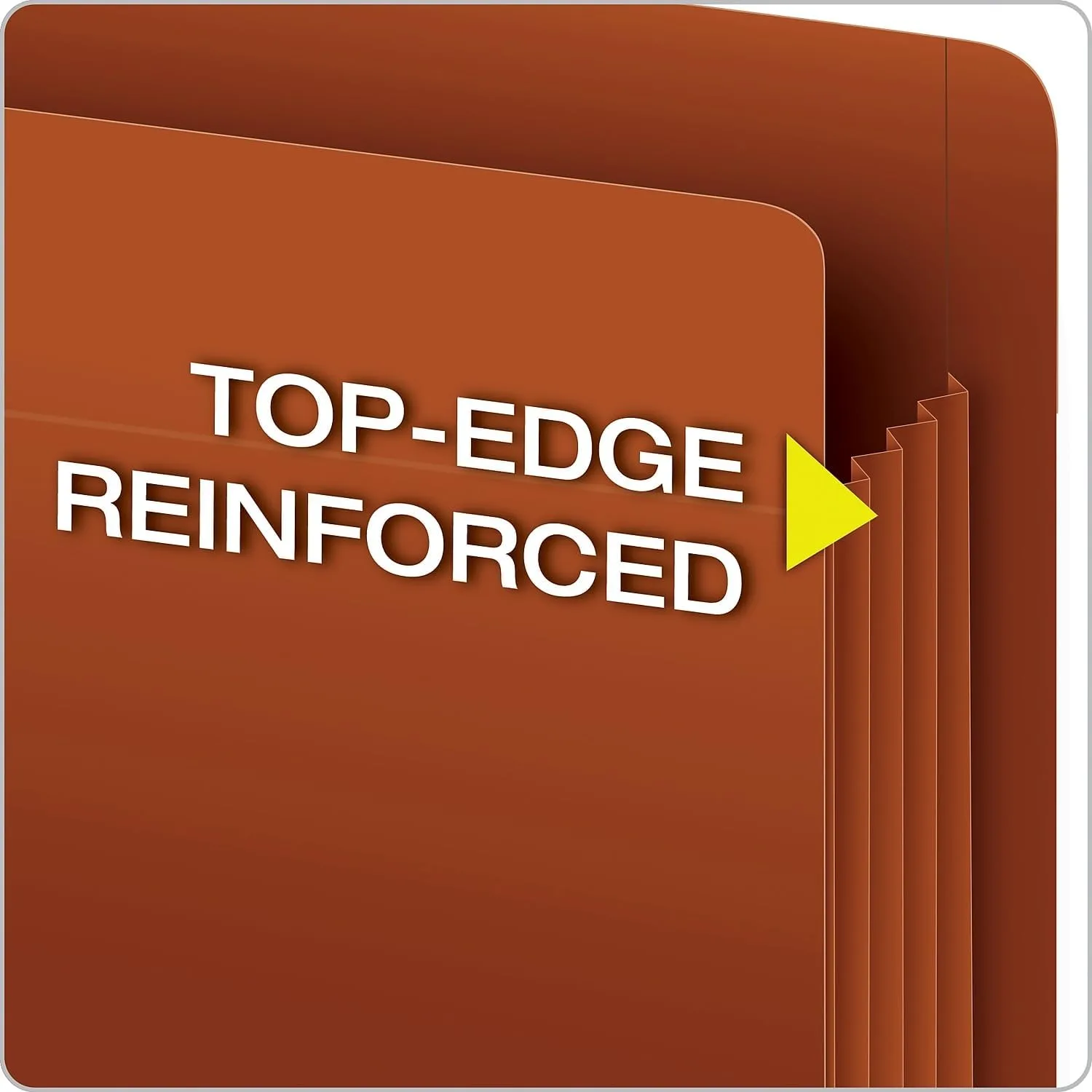 Pendaflex Heavy Duty End Tab File Pockets, Letter Size, Redrope, 3.5" Expansion, 10/BX (95343)