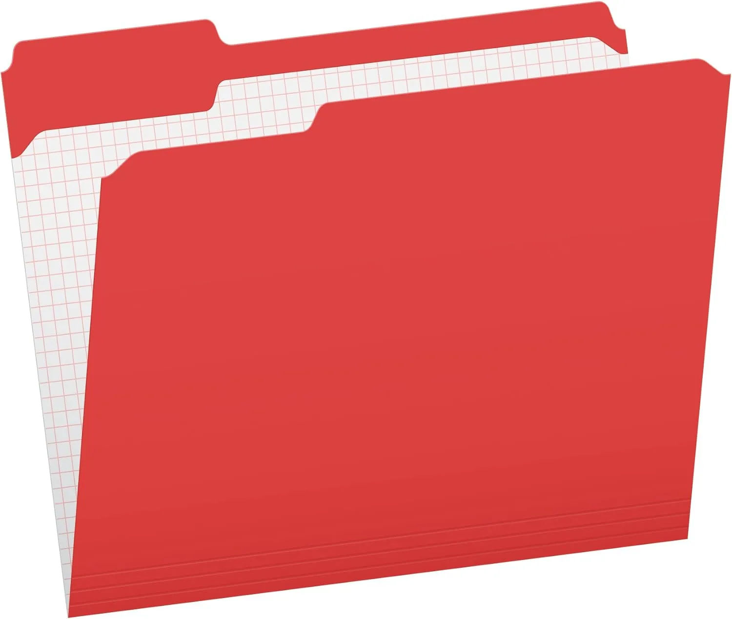 PENDAFLEX Color File Folders with Interior Grid, Letter, 1/3-Cut Tabs
