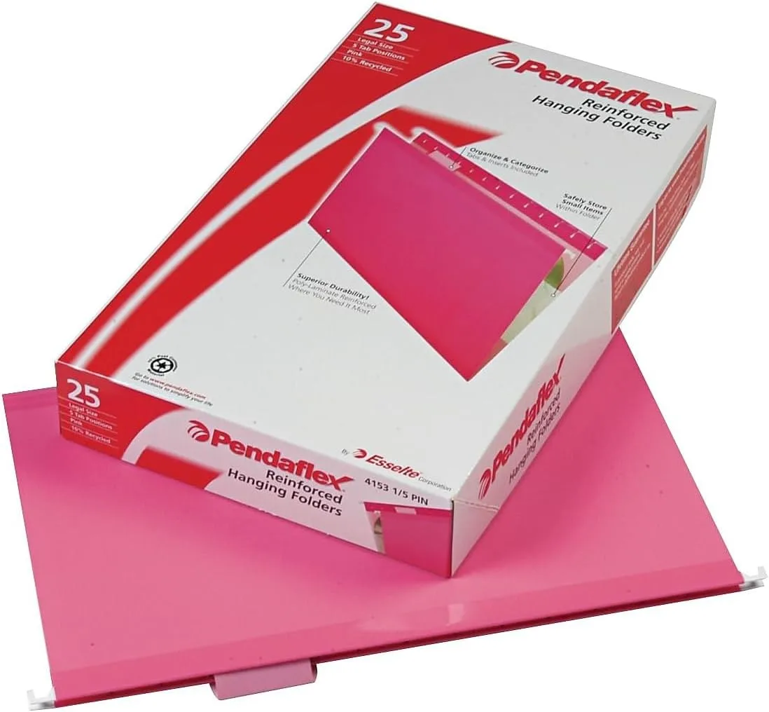 Pendaflex Reinforced Hanging File Folders