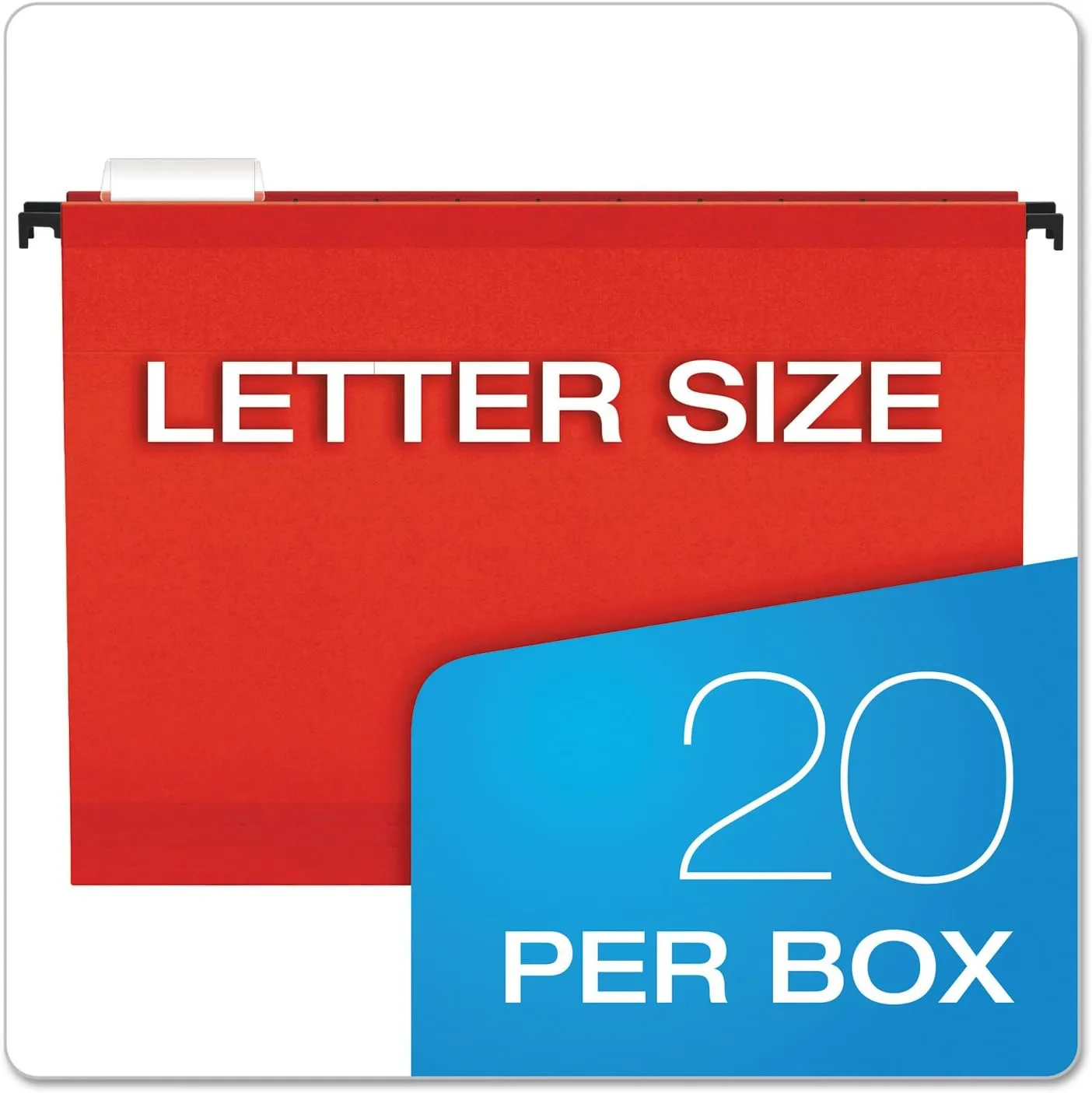 Pendaflex SureHook Extra Capacity Hanging Folders, Letter, Assorted, 20/Box
