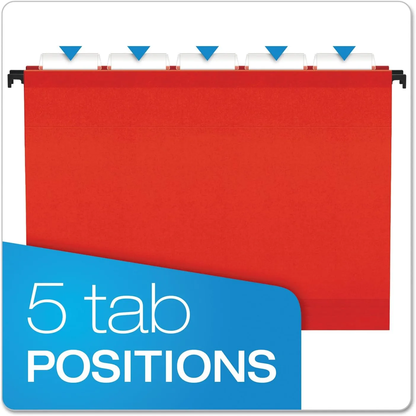 Pendaflex SureHook Extra Capacity Hanging Folders, Letter, Assorted, 20/Box