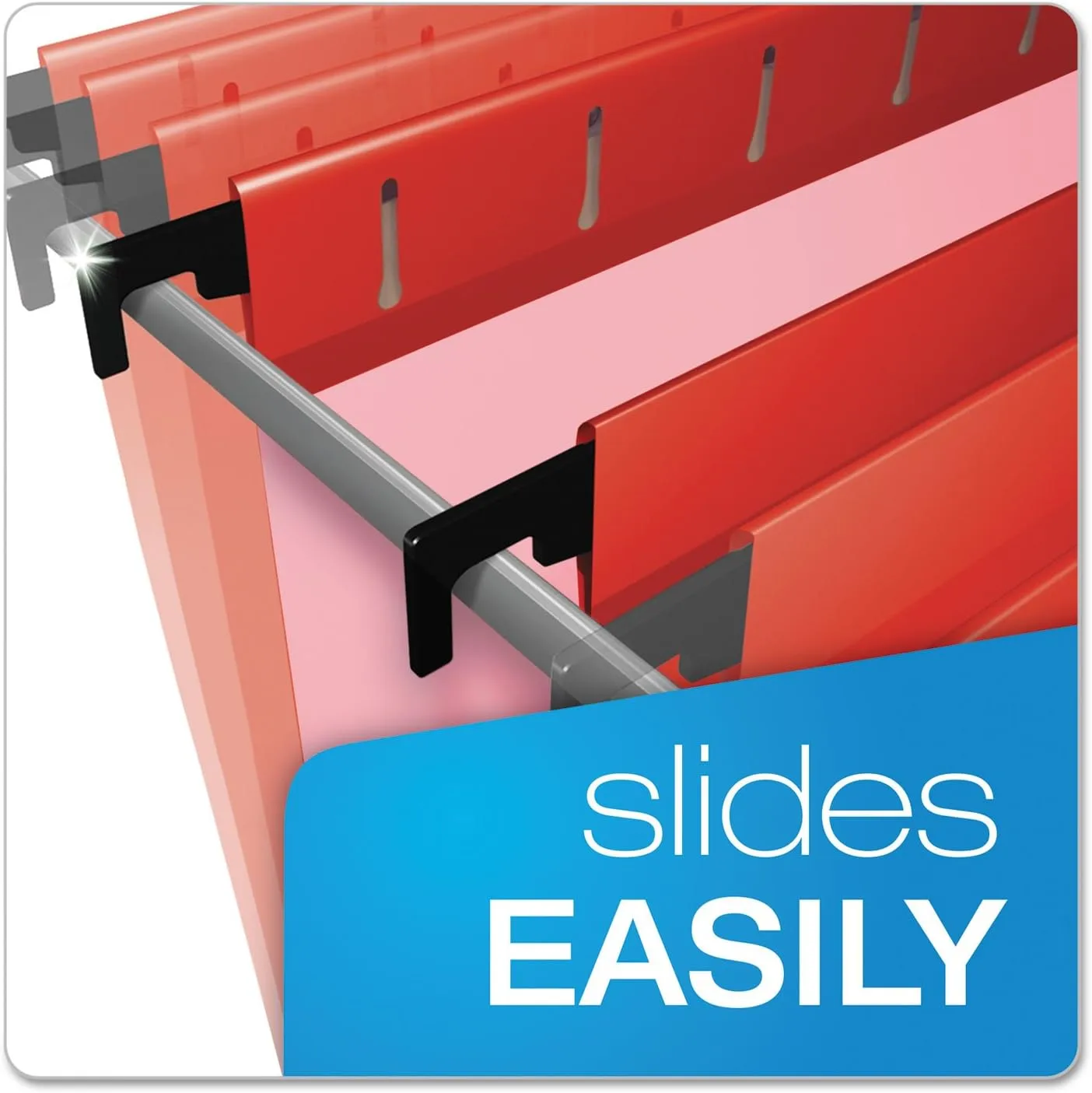 Pendaflex SureHook Extra Capacity Hanging Folders, Letter, Assorted, 20/Box