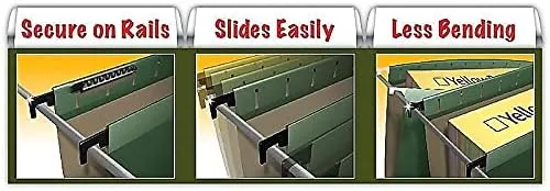 Pendaflex SureHook Extra-Capacity Hanging Pockets, 3 1/2in Expansion, Legal-Size, Standard Green, Pack Of 4