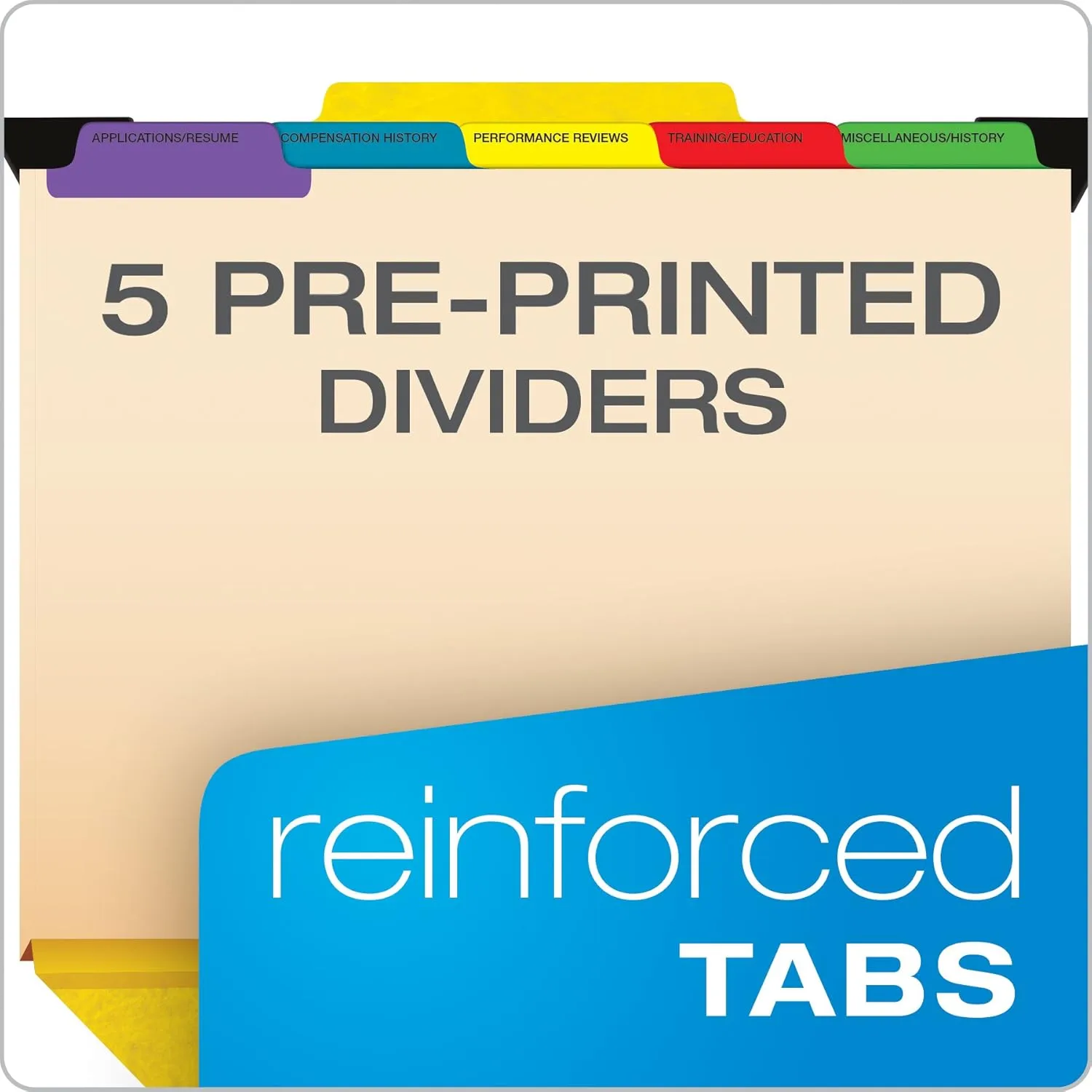 Pendaflex Hanging Employee/Personnel Folders, Letter, 2" Expansion