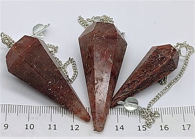Red Quartz Pendulum