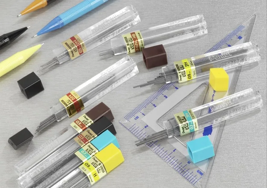 Pentel Super Hi-Polymer Leads HB 0.5mm, 12 Leads/Tube (Pack of 12 / 144 Count)