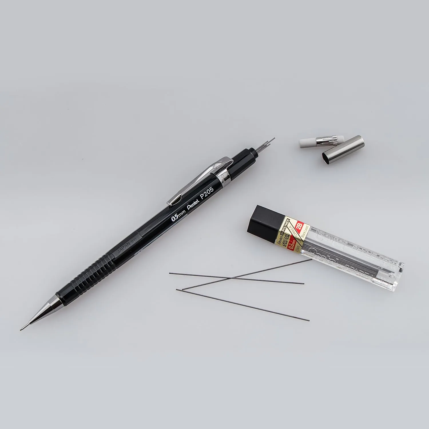 Pentel® Automatic Sharp™ Mechanical Pencils, 0.5 mm, Black, Pack Of 2