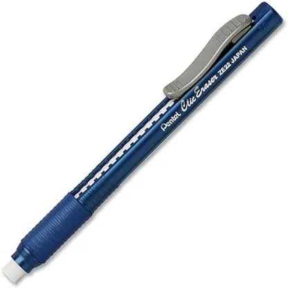 Pentel Clic Eraser, Blue Barrel