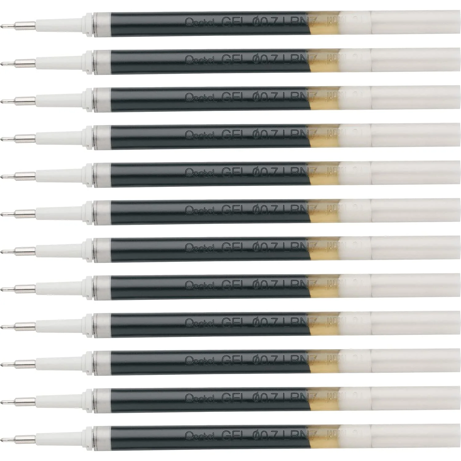 Pentel EnerGel Liquid Gel Pen Refills, 0.7mm Needle Tip, 12 Count