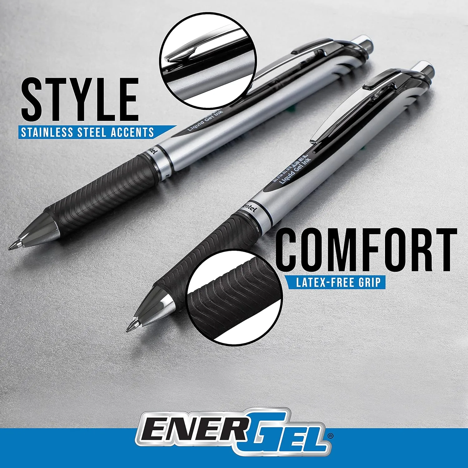 Pentel EnerGel RTX Retractable Liquid Gel Pens