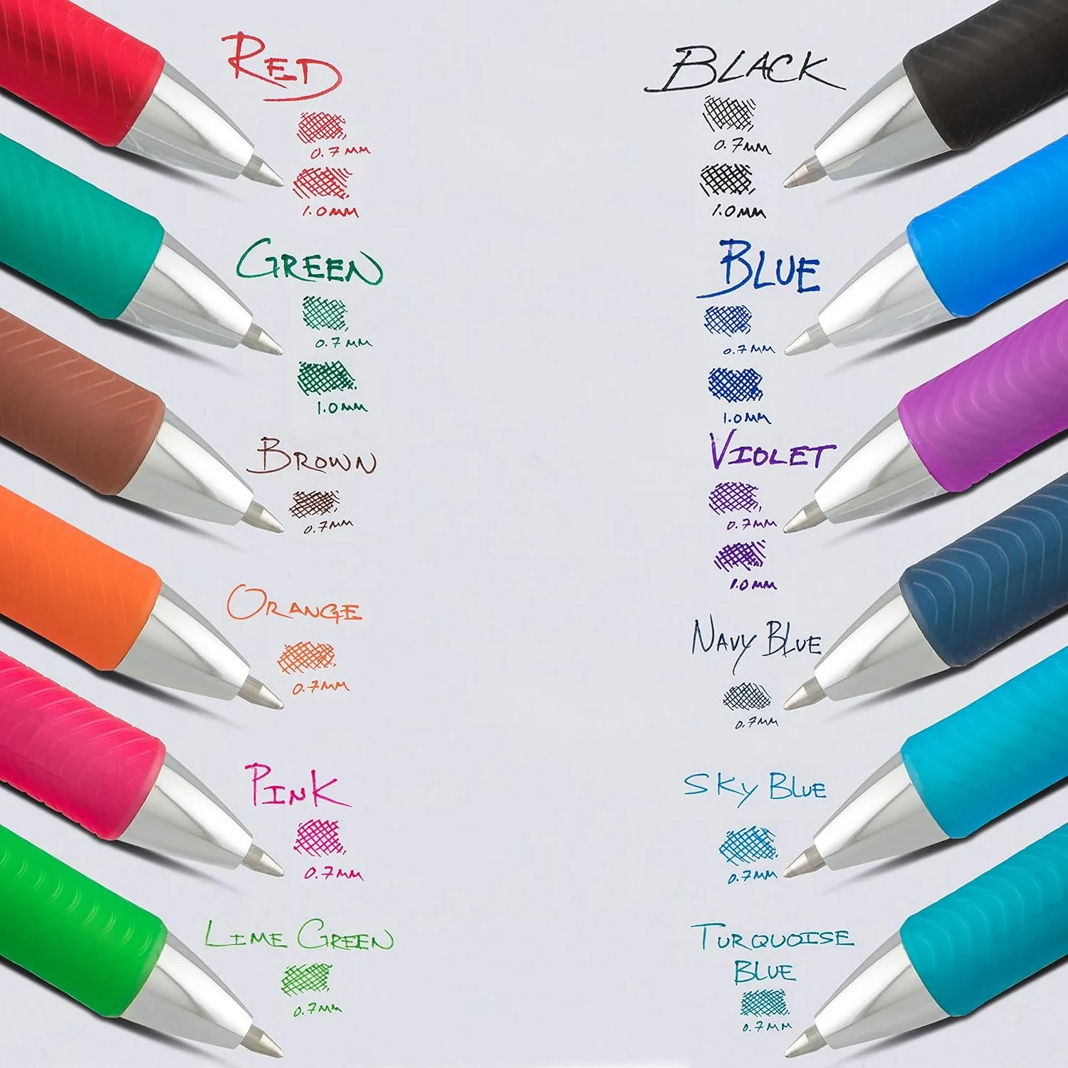 Pentel EnerGel Liquid Gel Pen Refills, 0.7mm Needle Tip, 12 Count