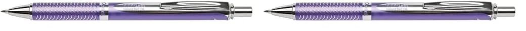 Pentel EnerGel Alloy Retractable Gel Pen, 0.7 mm, Violet Ink, Metal Barrel