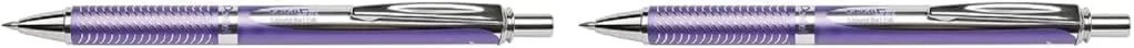 Pentel EnerGel Alloy Retractable Gel Pen, 0.7 mm, Violet Ink, Metal Barrel