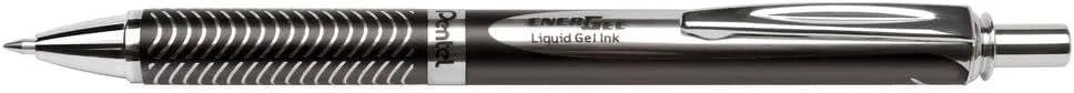 Pentel BL407AA EnerGel Alloy RT Retractable Gel Pen, 0.7mm, Black