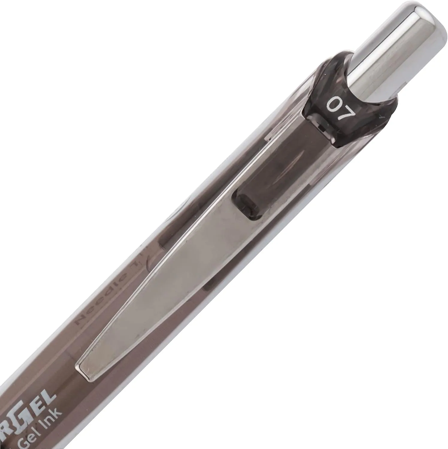Pentel® EnerGel Pearl Pens, 0.7mm, Needle Point, Black Ink, Pack Of 12