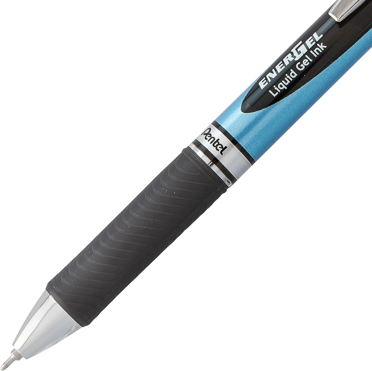 Pentel BLN75ABX EnerGel RTX Gel Pens, 0.5mm, Black Ink, Blue Barrel, 12 Count