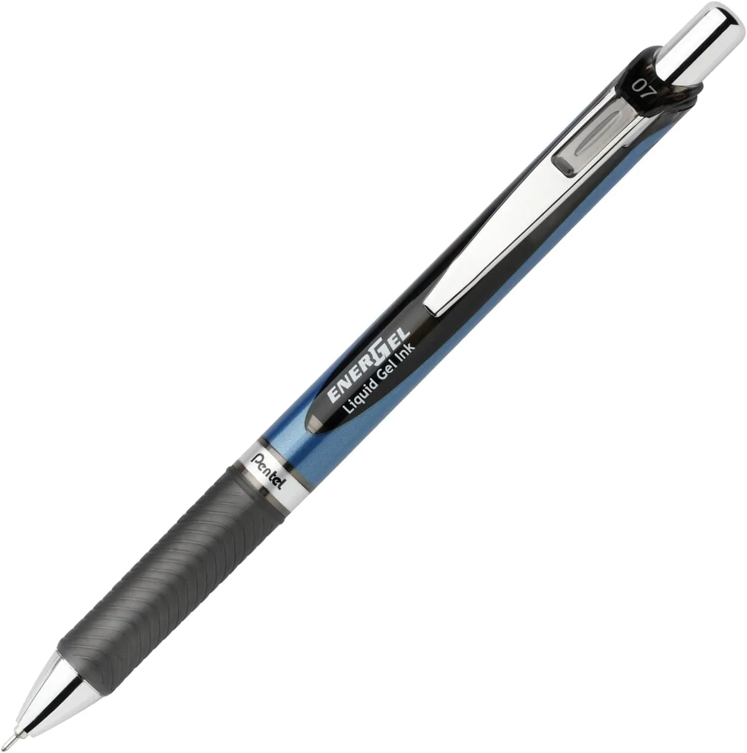 Pentel® EnerGel™ Deluxe RTX Retractable Pen, Needle Point, 0.7 mm, Assorted Barrels, Black Ink