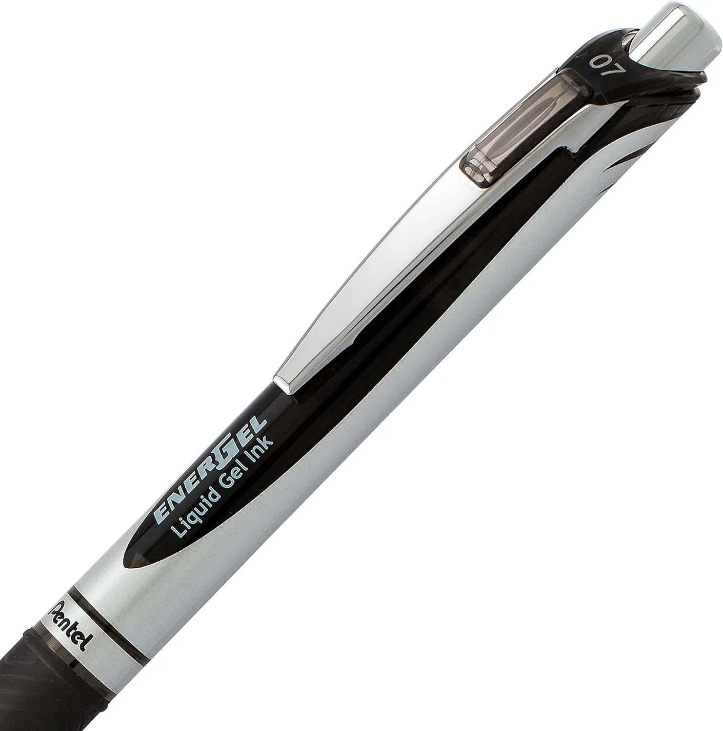 Pentel EnerGel RTX Retractable Liquid Gel Pen, (0.7mm), Medium Line, Metal Tip, Assorted Ink, Pack of 8 (BL77BP8M)