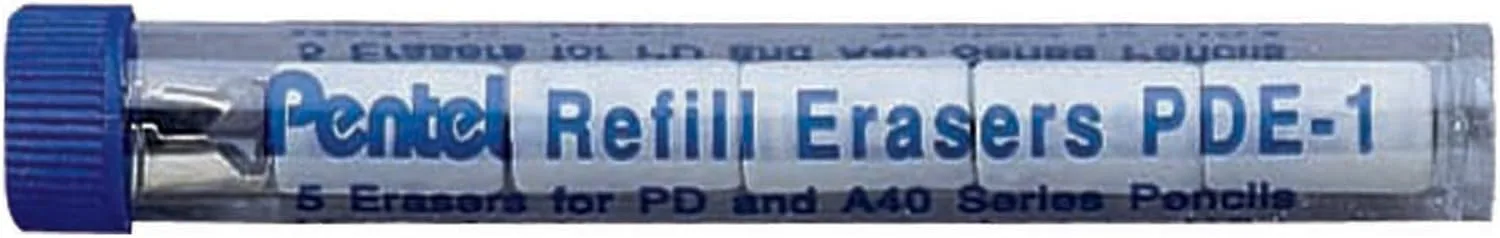 Pentel Refill Erasers for AL/AX/PD Series Mechanical Pencils, Pack of 15