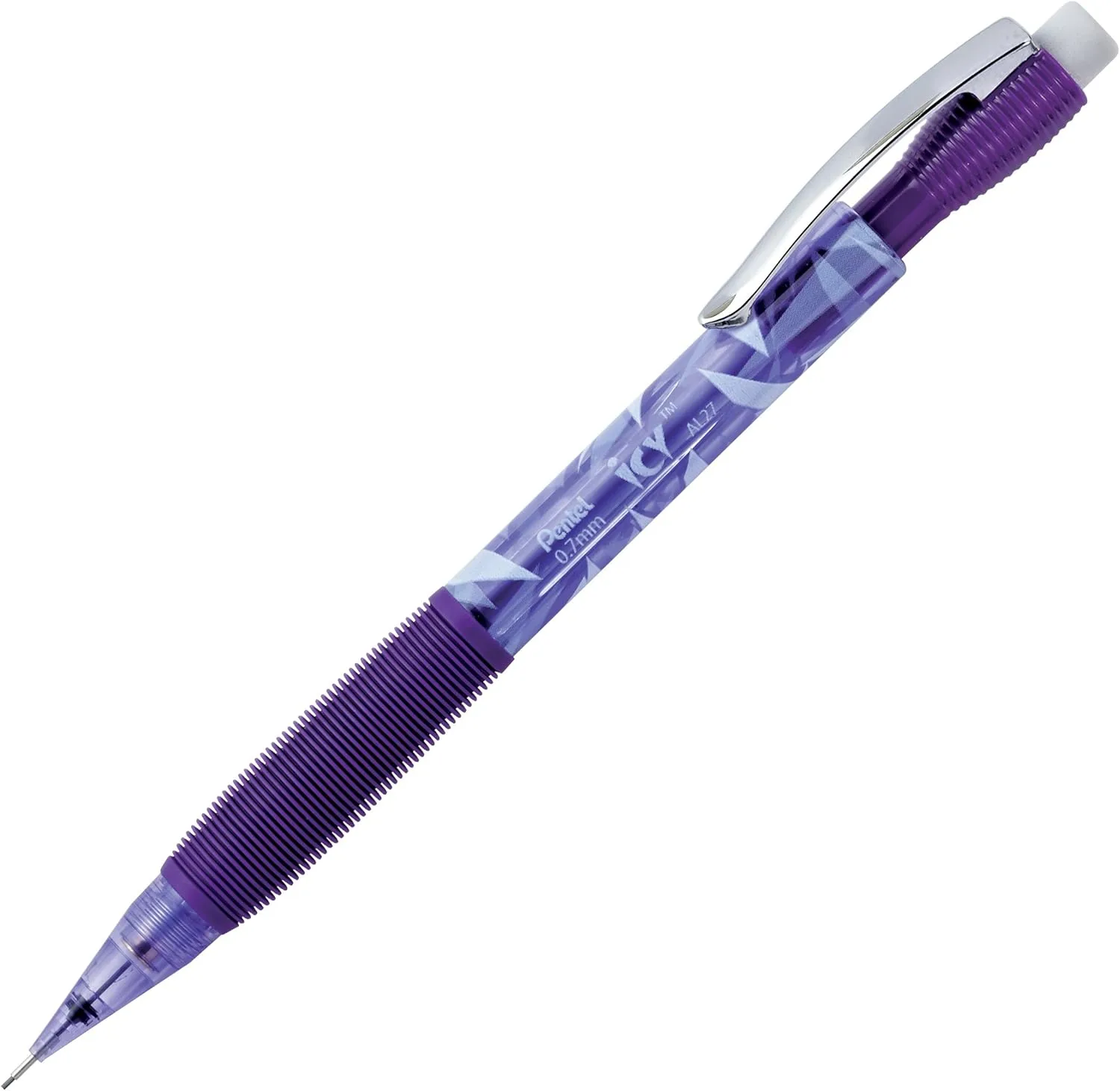 Pentel Icy Mechanical Pencils 0.7mm Pack of 12, Assorted Colors